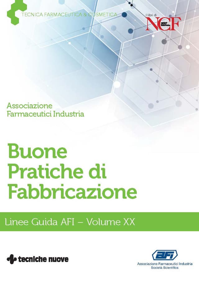 Buone Pratiche di Fabbricazione - Volume XX